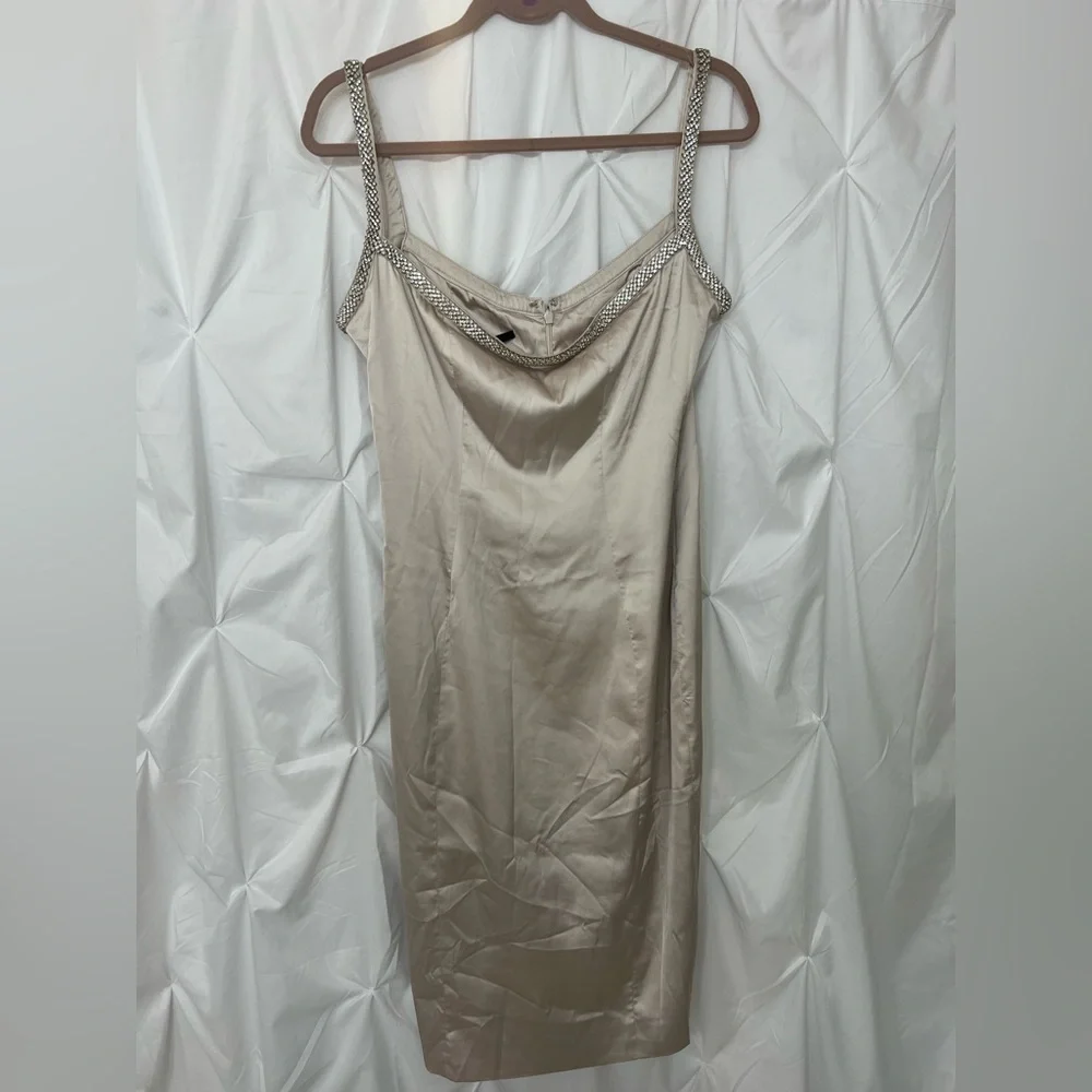 House of CB Cream Midi Dress with Silver Accents - Picture 7 of 12